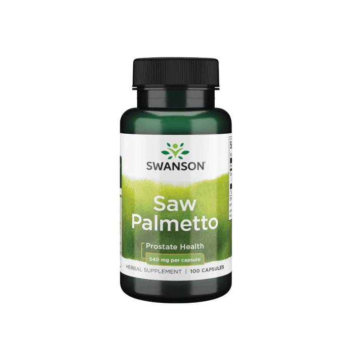 SWANSON SAW PALMETTO (GULSČIOJI SERENOJA) 540 MG, 100 kapsulių