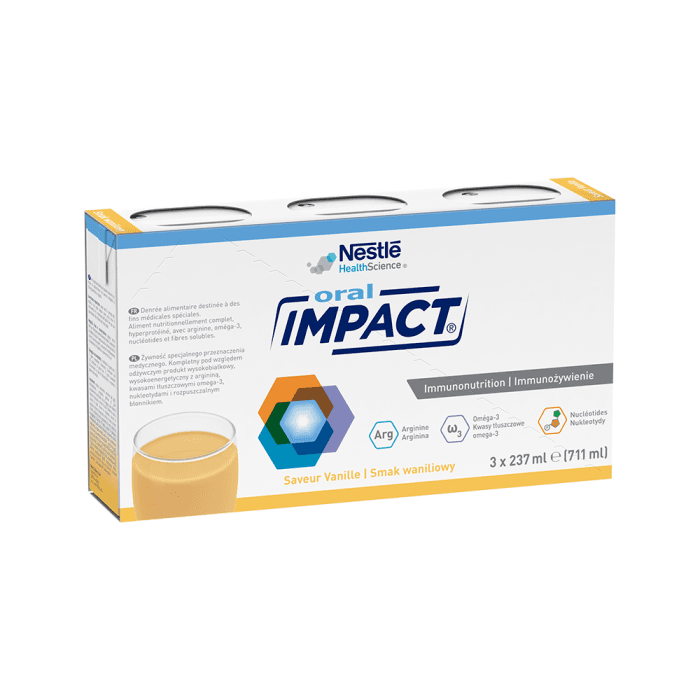 IMPACT ORAL, vanilės skonio gėrimas, 237ml, 3 pakeliai