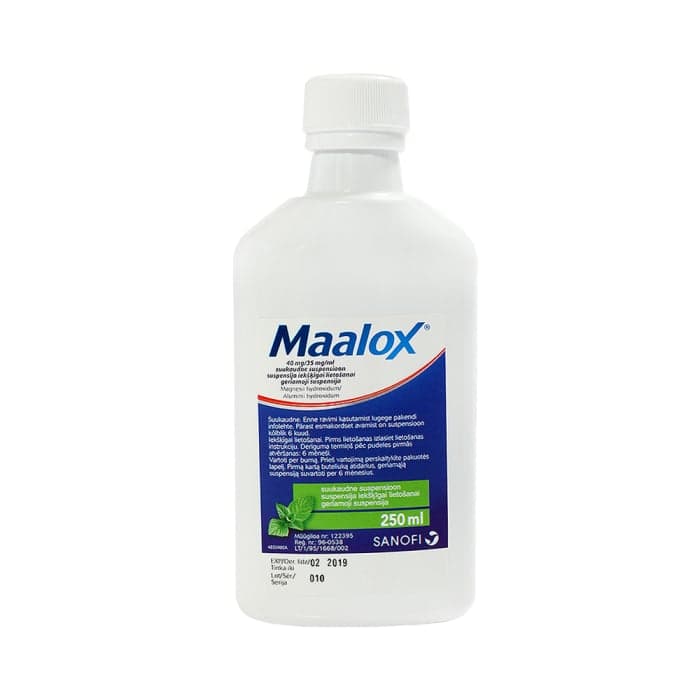 MAALOX, 40 mg + 35 mg / ml, 250 ml, geriamoji suspensija, N1-1