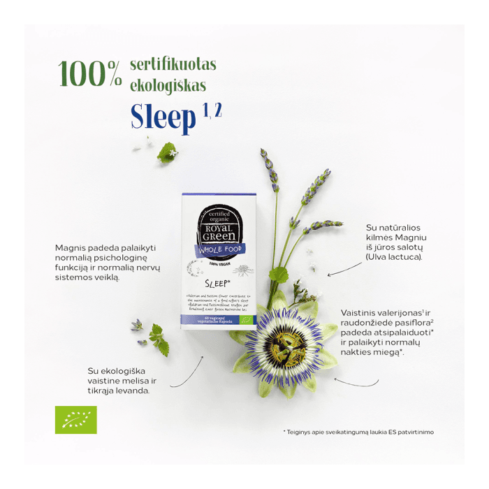 ROYAL GREEN BIO Sleep  LT-EKO-001, 60 kapsulių-1