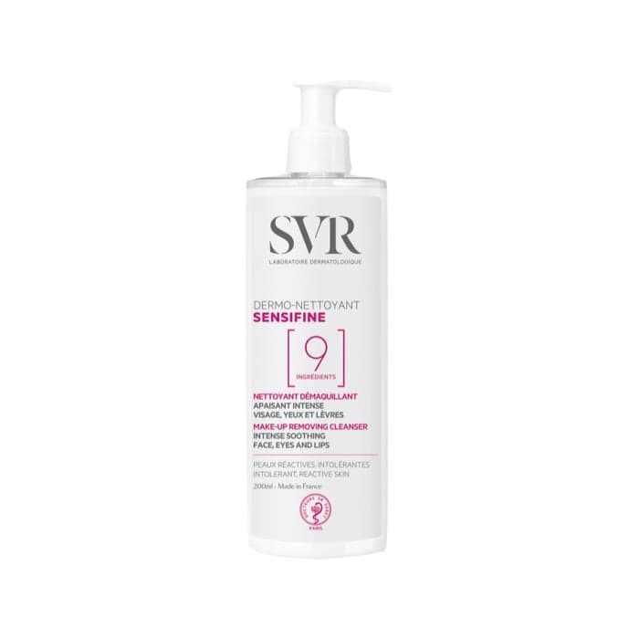 SVR valomasis makiažo pienelis jautriai odai SENSIFINE  DERMO-NETTOYANT, 400 ml, 400 ml