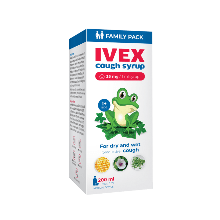IVEX, sirupas nuo kosulio, 200 ml