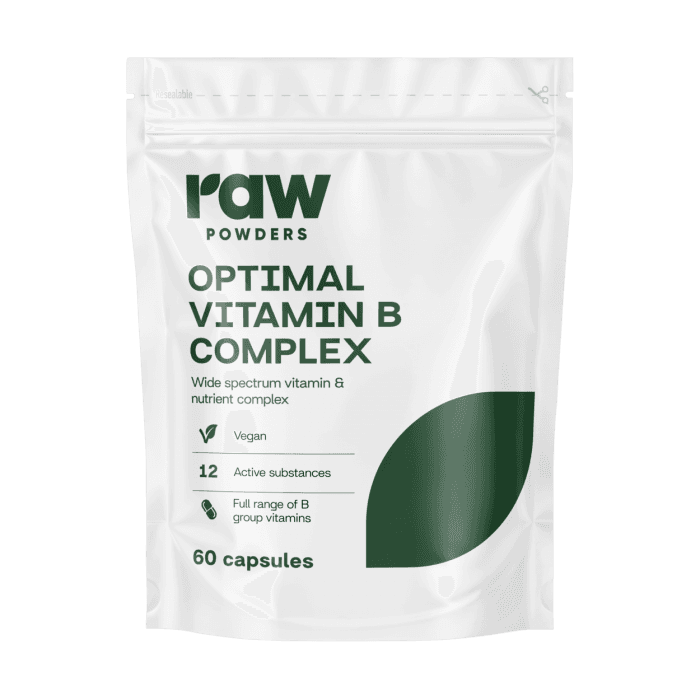 RAW POWDERS VITAMINO B KOMPLEKSAS, 60 kapsulių