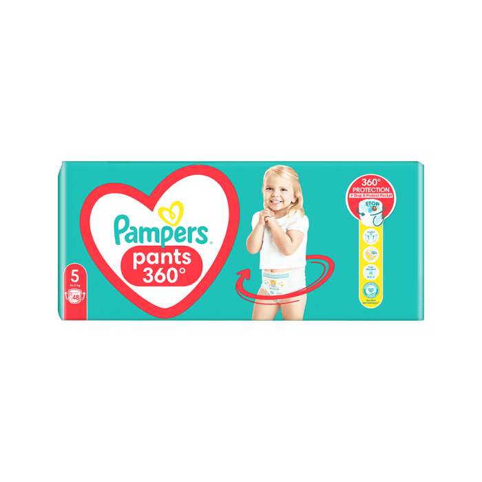 Sauskelnės-kelnaitės PAMPERS Pants, Jumbo Pack, 5 dydis, 48 vnt., 48 vnt.