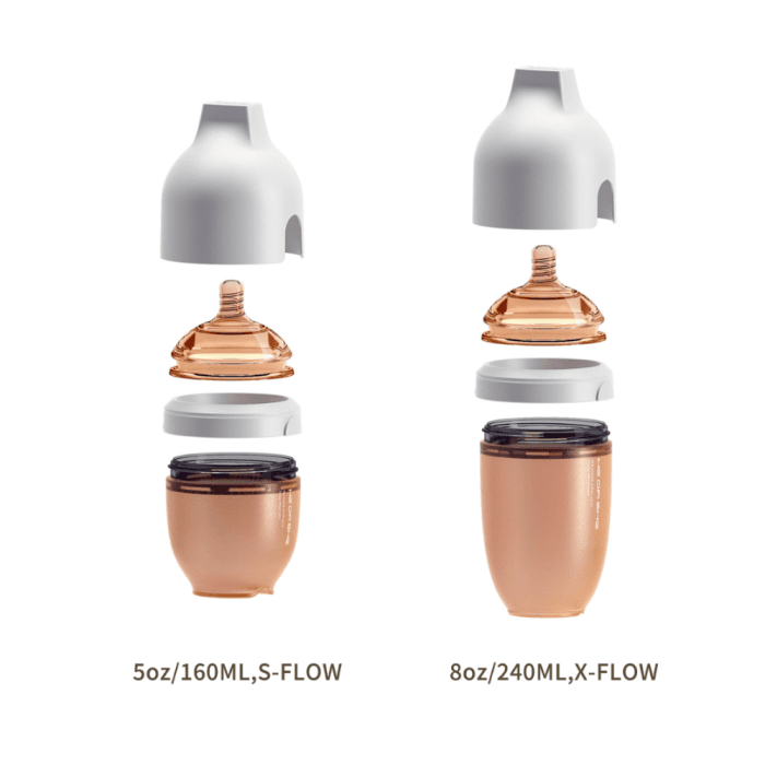 HE OR SHE buteliukas ULTRA WIDE NECK, 240 ml, nuo 6 mėn., pilka spalva, 1 vnt.-1
