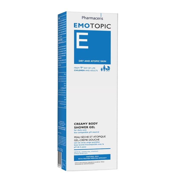 PHARMACERIS kreminis dušo gelis EMOTOPIC, 400 ml-1