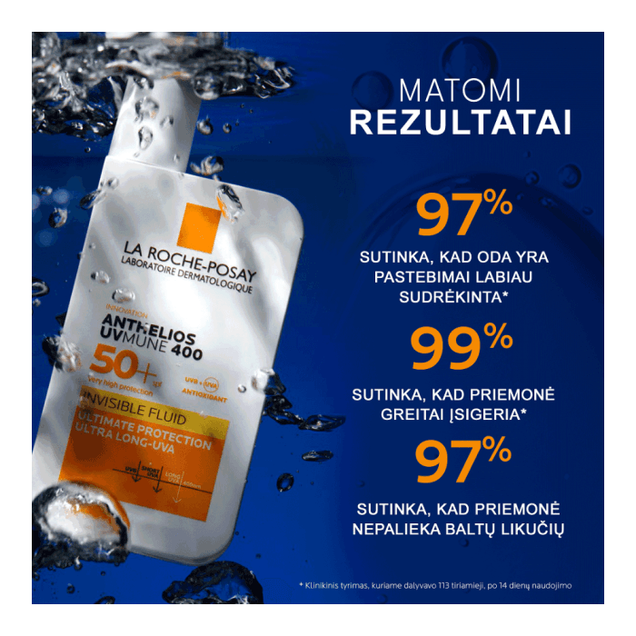 LA ROCHE-POSAY apsauginis fluidas ANTHELIOS UVMUNE 400, SPF 50+, 50 ml-2