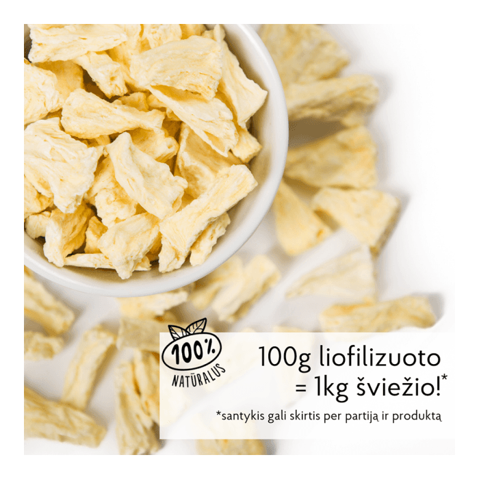 SUPERGARDEN šaltyje džiovintų ananasų juostelės, 35 g-1