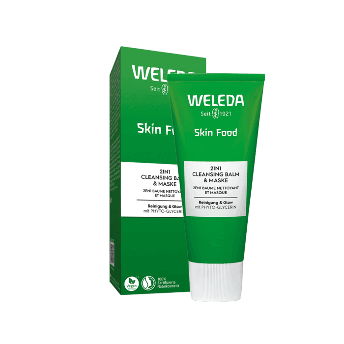 WELEDA valomasis veido balzamas-kaukė SKIN FOOD, 75 ml-1