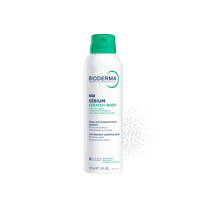 BIODERMA raminamasis kūno purškiklis į aknę linkusiai odai Sebium Kerato+ Body, 150 ml-1
