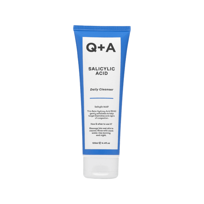 Q+A kasdienis veido prausiklis su salicilo rūgštimi, 125 ml
