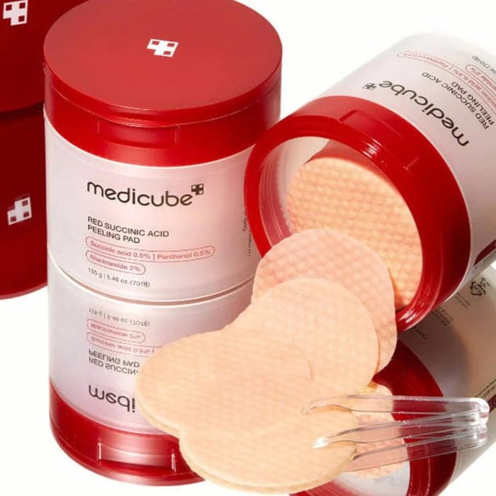 MEDICUBE RED SUCCINIC AND PEELING veido padeliai, 155 g-1