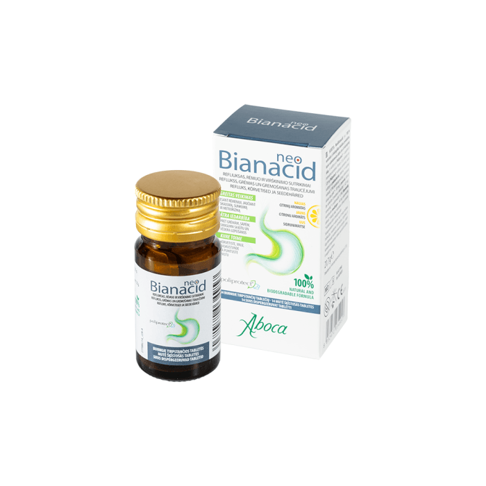 NEOBIANACID, citrinų aromato, 14 burnoje tirpstančių tablečių-1