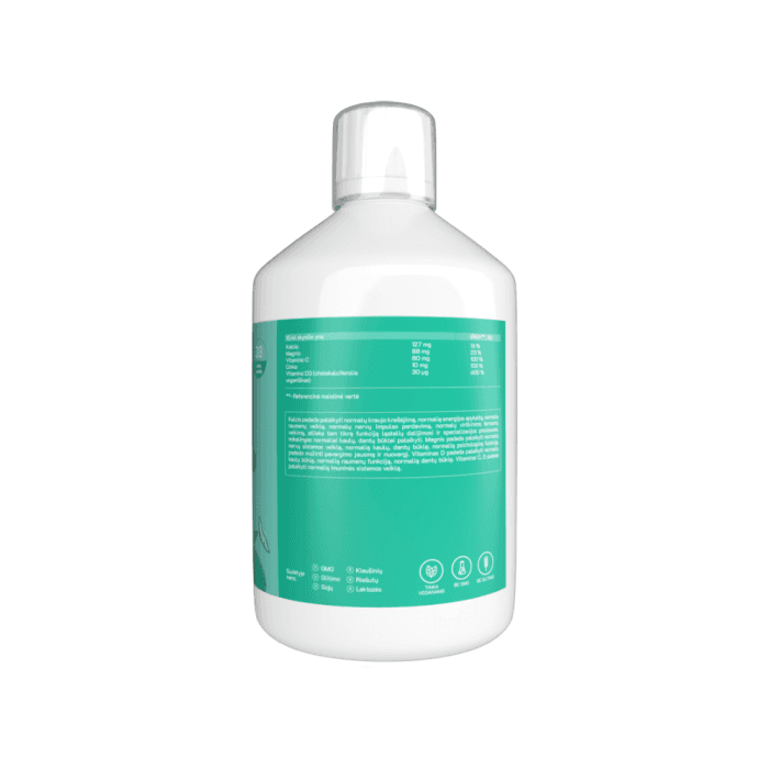 RAW POWDERS MAGNIO IR KALCIO KOMPLEKSAS,  skystis, 500 ml-1