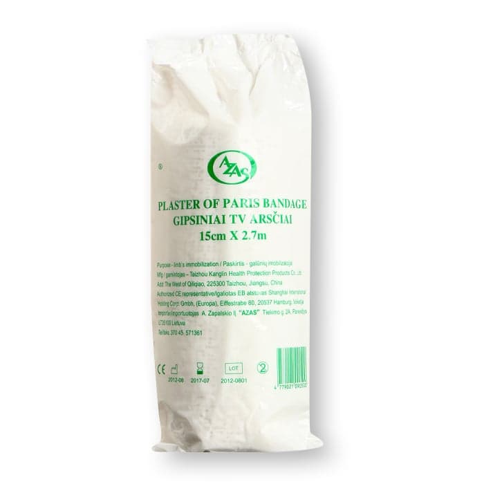 AZAS gipsinis marlės tvarstis, 2,7 m x 15 cm, 1 vnt.-1