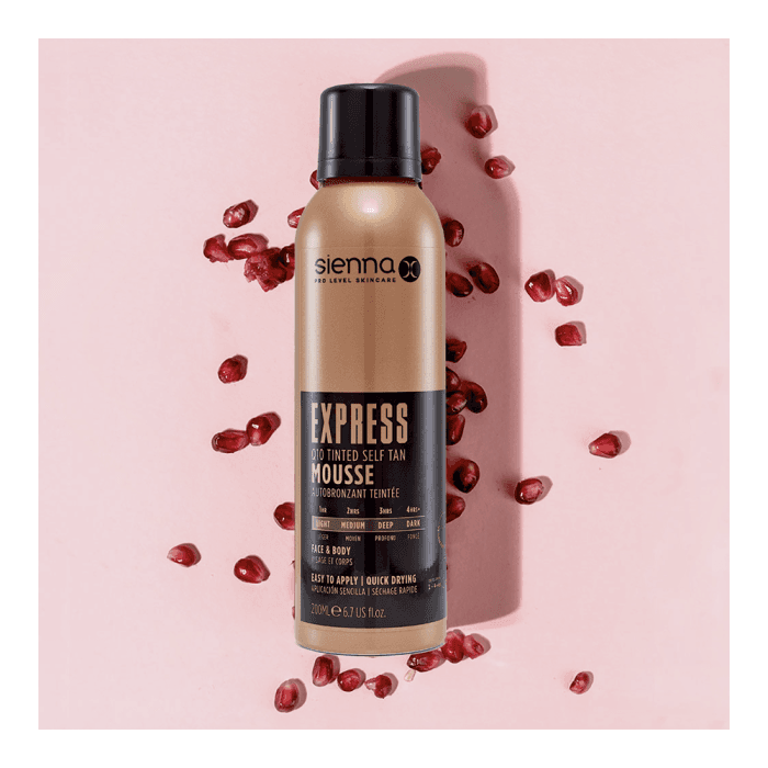 SIENNA-X greitai veikiančios savaiminio įdegio putos su Q10, 200 ml-1