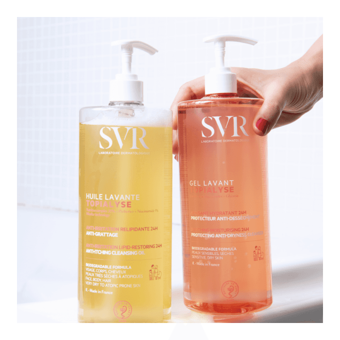 SVR kūno prausiklis itin sausai, jautriai odai TOPIALYSE GEL LAVANT, 1l, 1000 ml-2
