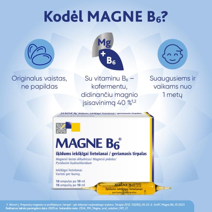 MAGNE B6, 10 ml, Geriamasis tirpalas, N10-1
