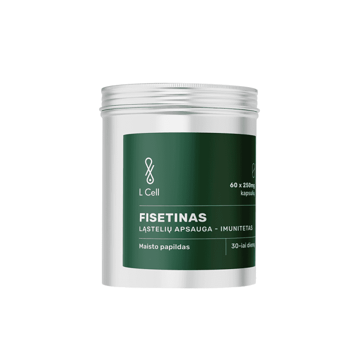 L CELL Fisetinas kapsulės 250 mg, 60 kapsulių