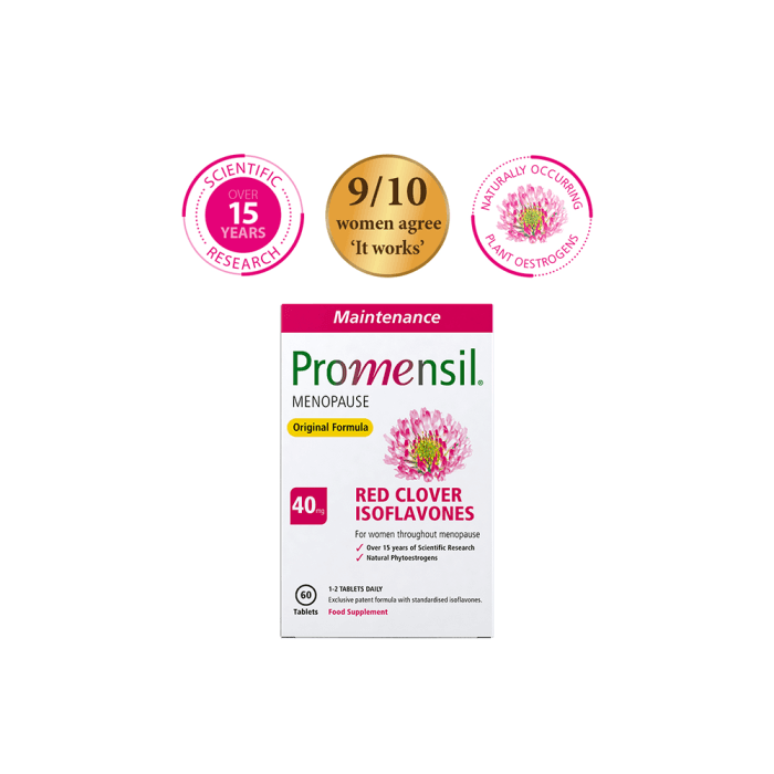 Promensil Menopause, 40 mg, 60 Tabletės-1