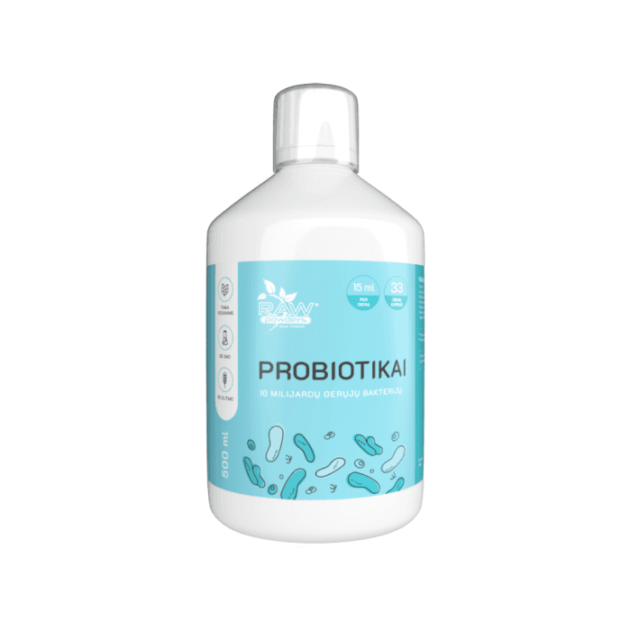 RAW POWDERS PROBIOTIKAI, skystis, 500 ml
