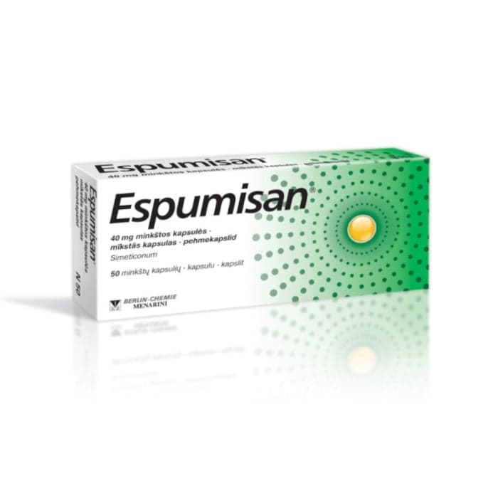 Espumisan, 40mg, minkštosios kapsulės, N50