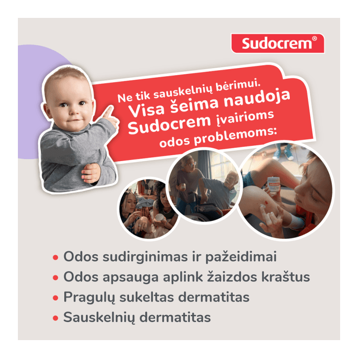 SUDOCREM kremas nuo iššutimų MULTI-EXPERT, 60 g-1