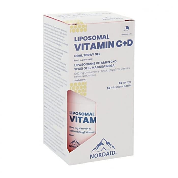 NORDAID VITAMINAS C + D liposomose, 50 ml
