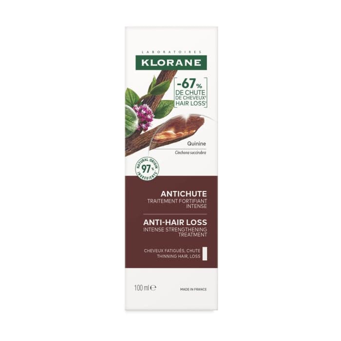 KLORANE serumas nuo plaukų slinkimo su chininu, kofeinu, ekologišku edelveisu ir B grupės vitaminais, 100 ml-1