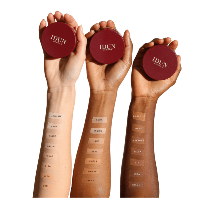 IDUN MINERALS birus makiažo pagrindas SIGNE, Nr. 1034 (neutral light), SPF 15, 7 g-2
