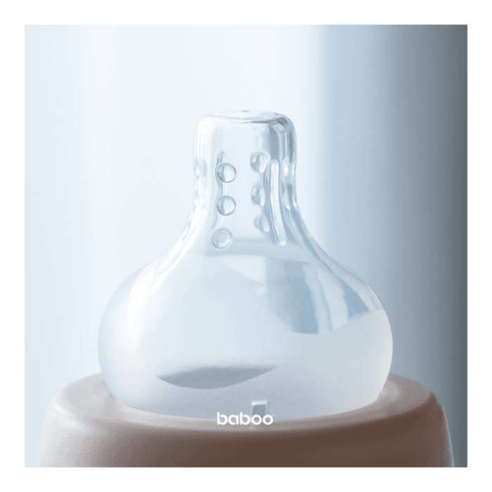 BABOO® antikolinis silikoninis žindukas, greitos tėkmės, 2 vnt, 6+ mėn, 2 vnt.-1