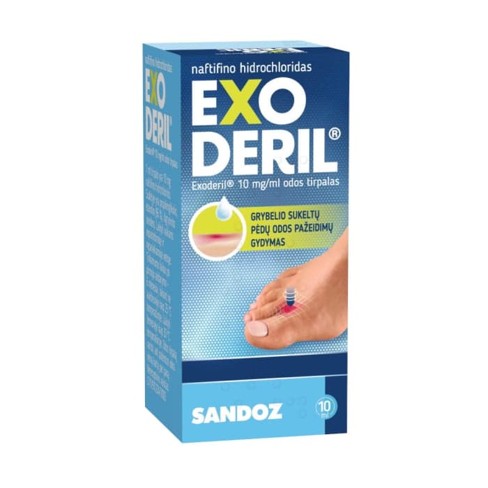 EXODERIL, 10 ml, su lašintuvu, odos tirpalas, N1