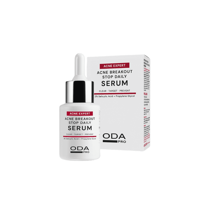 ODA PRO spuogų kontrolei serumas, su 2% salicilo rūgštimi, ACNE EXPERT, 30 ml-1