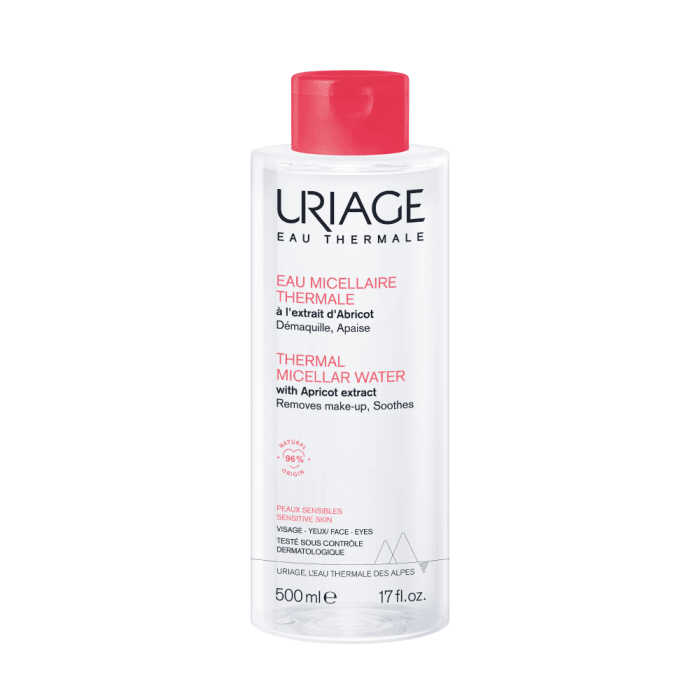 URIAGE valomasis micelinis vanduo jautriai veido odai, 500 ml