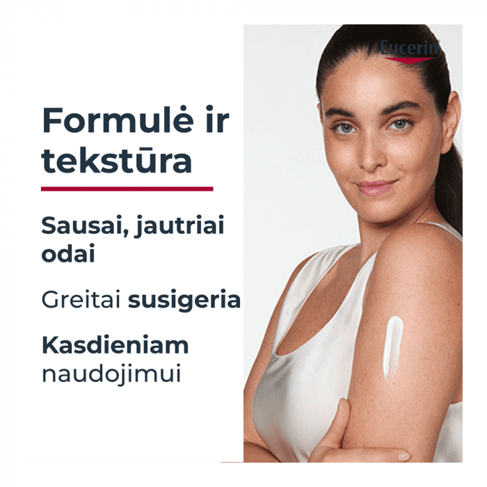 EUCERIN veido ir kūno kremas jautriai odai pH5, 75 ml-1