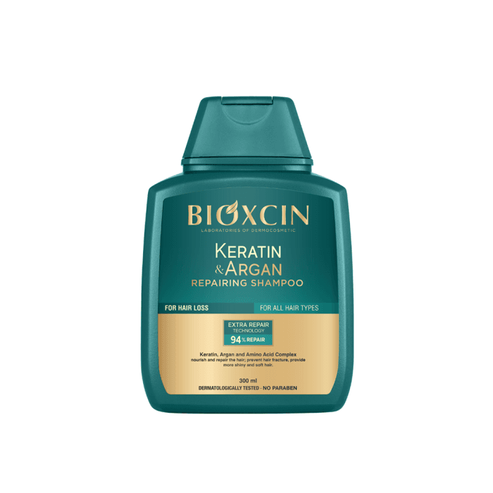 BIOXCIN KERATIN & ARGAN atstatomasis plaukų šampūnas, 300 ml-1