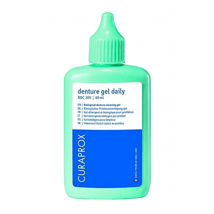 CURAPROX kasdieninis protezų ir kapų valymo gelis BDC 100, 60 ml