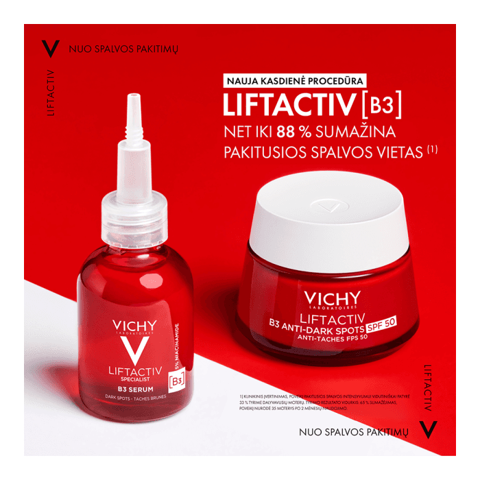 VICHY kremas pigmentuotai odai LIFTACTIV B3 ANTI-DARK SPOTS, SPF 50, 50 ml-2