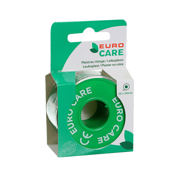 EUROCARE ritininis pleistras, 2,5 x 250 cm, 1 vnt.