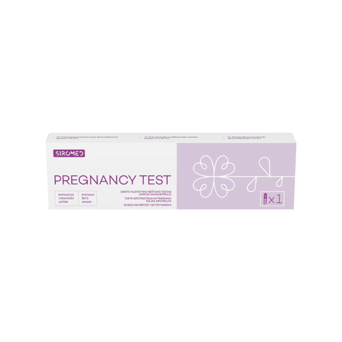 SIROMED srovinis nėštumo testas, 1 vnt.
