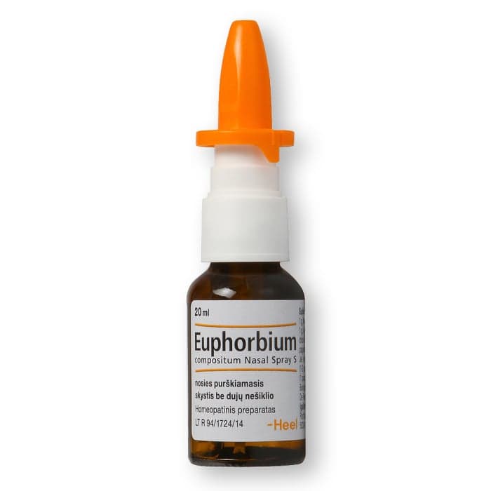 EUPHORBIUM COMPOSITUM S, 20 ml, nosies purškalas (tirpalas), N1