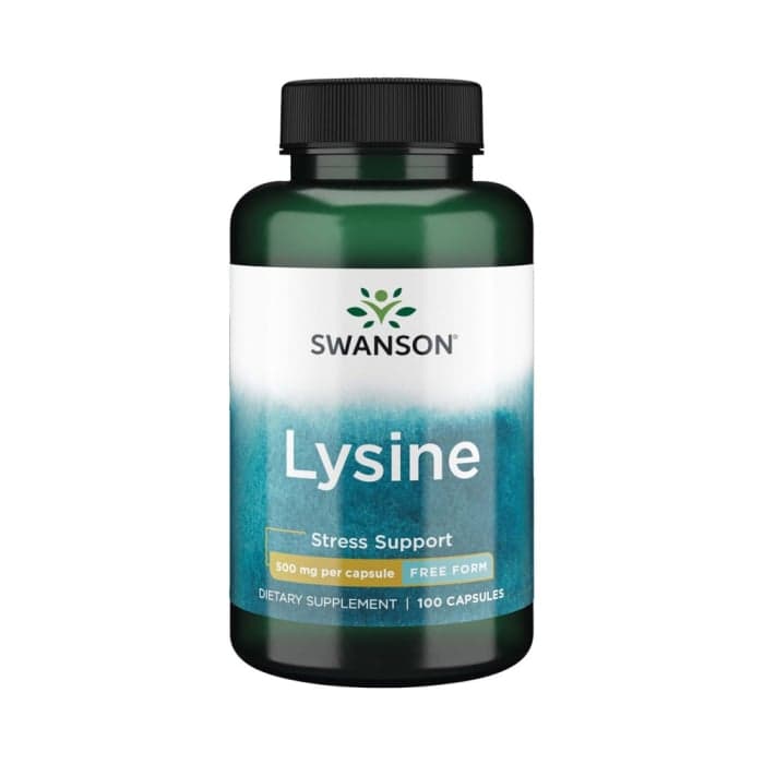 SWANSON L-LIZINAS, 500 mg, 100 kapsulių