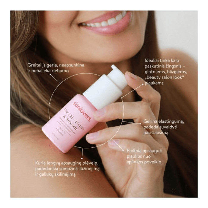 SKINLOVERS  Atkuriantis Ir Glotninantis Plaukų Aliejus, 30 ml-1