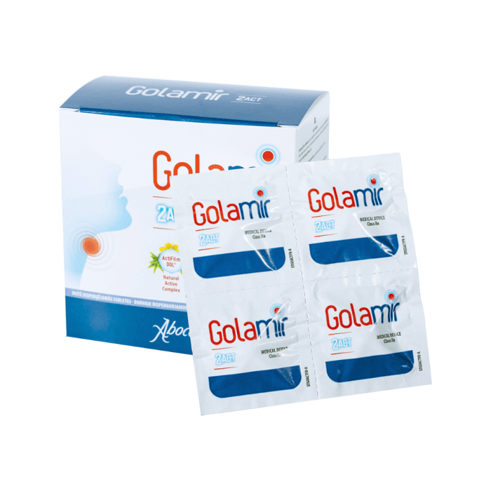 GOLAMIR 2ACT, 20 burnoje tirpstančių tablečių
