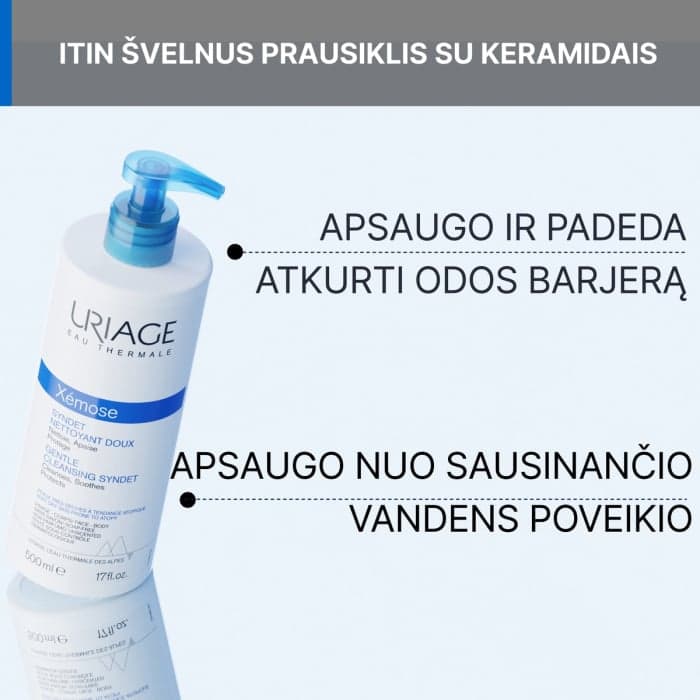 URIAGE prausiklis veidui ir kūnui XEMOSE C8+, 500 ml-2