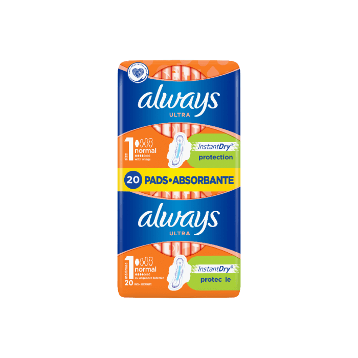 ALWAYS higieniniai paketai ULTRA NORMAL PLUS, 20 vnt.
