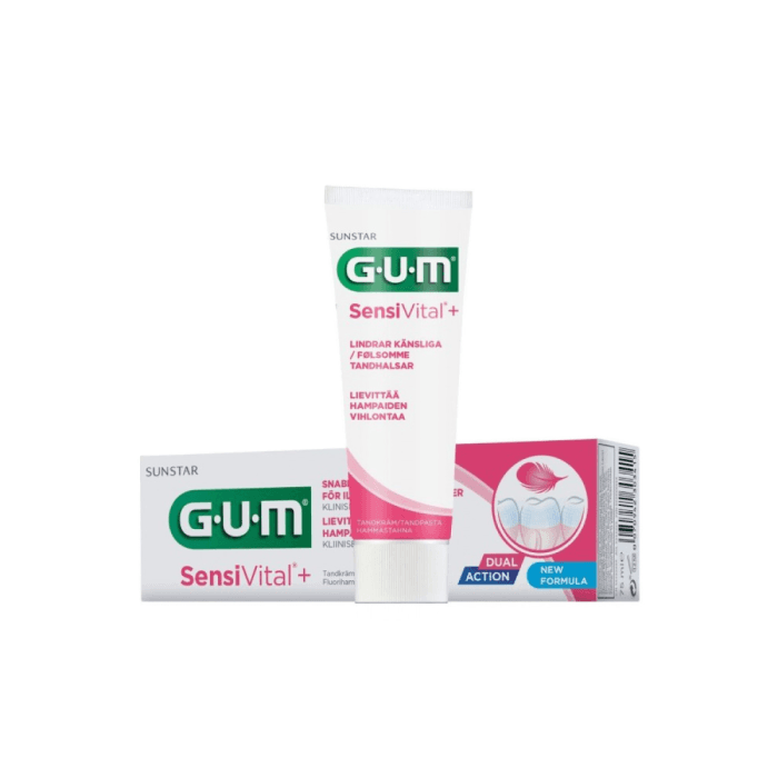G.U.M. dantų pasta SENSIVITALl+, nuo 7 m., švelnaus mėtų skonio, 1 vnt.-1