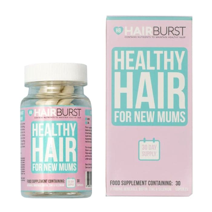 HAIRBURST maisto papildas moterų plaukams po gimdymo, 30 kapsulių-1