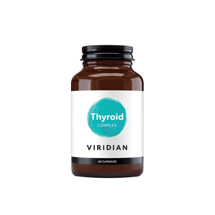 VIRIDIAN THYROID COMPLEX, 60 kapsulių