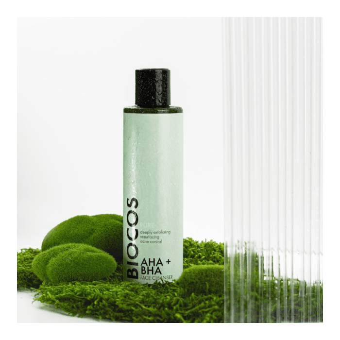BIOCOS rūgštinis veido prausiklis AHA + BHA, 200 ml-1